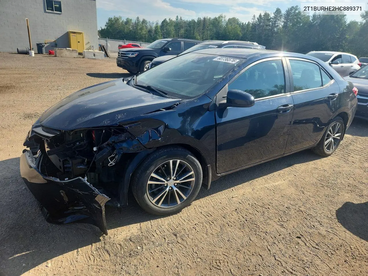 2017 Toyota Corolla L VIN: 2T1BURHE2HC889371 Lot: 60736576