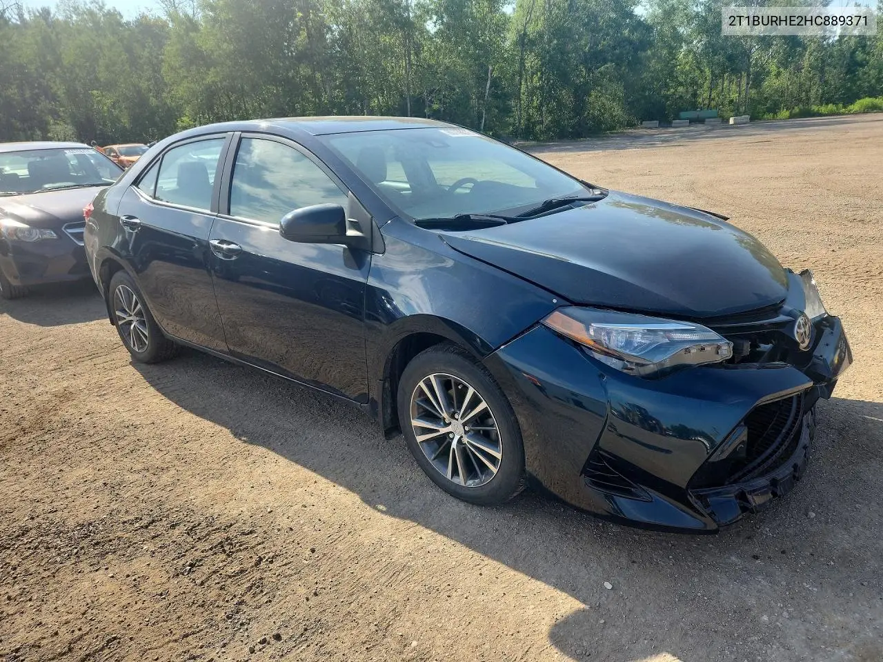 2017 Toyota Corolla L VIN: 2T1BURHE2HC889371 Lot: 60736576