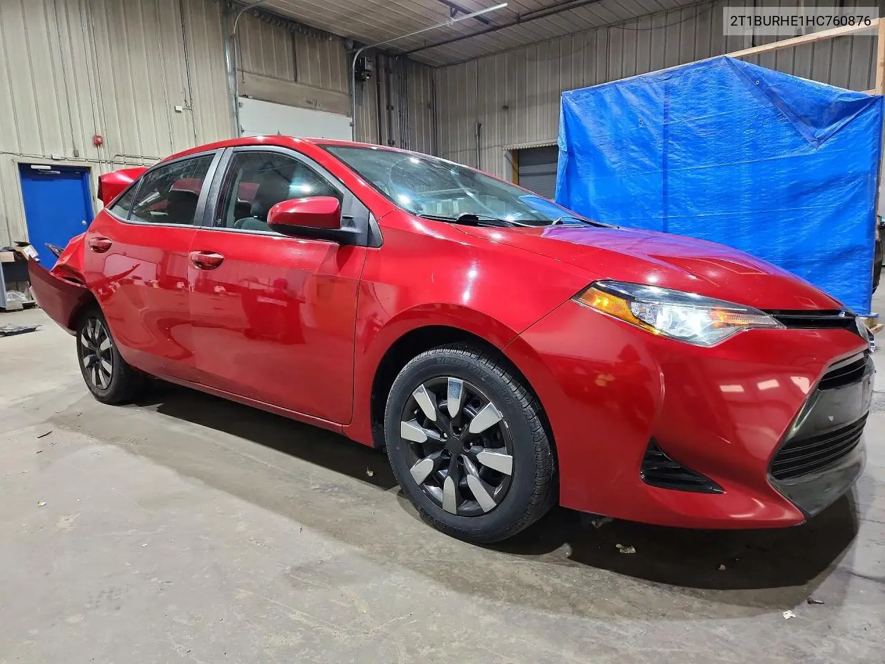 2017 Toyota Corolla Le VIN: 2T1BURHE1HC760876 Lot: 60752696