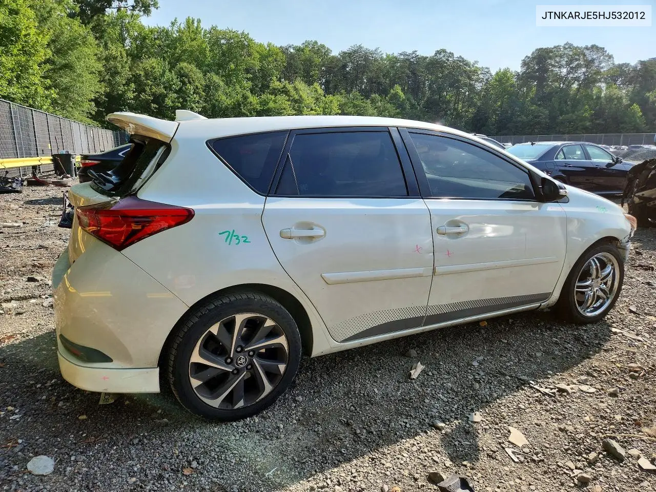 2017 Toyota Corolla Im Base VIN: JTNKARJE5HJ532012 Lot: 60948526