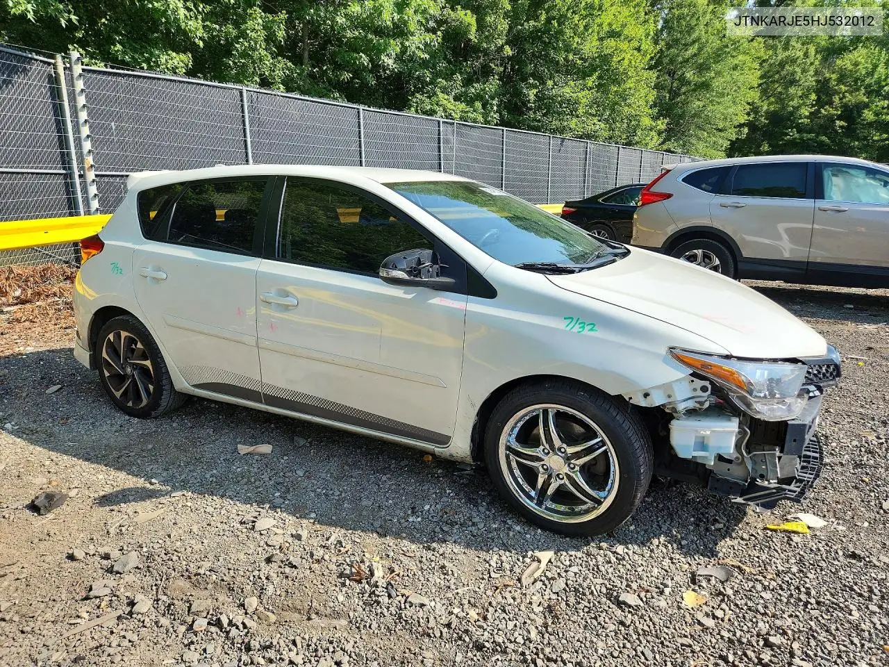 2017 Toyota Corolla Im Base VIN: JTNKARJE5HJ532012 Lot: 60948526