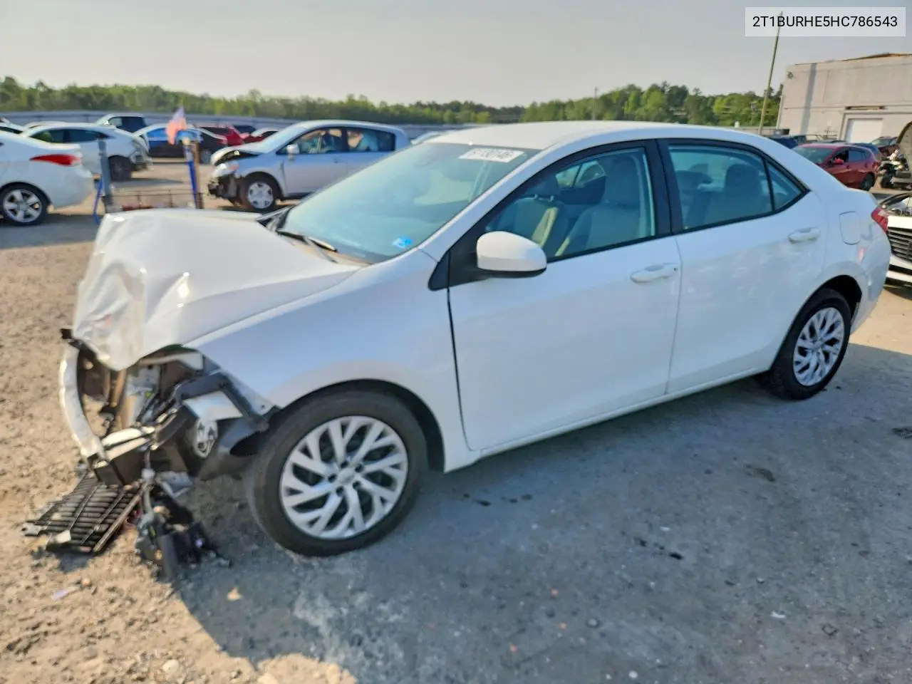 2017 Toyota Corolla Le VIN: 2T1BURHE5HC786543 Lot: 61130146