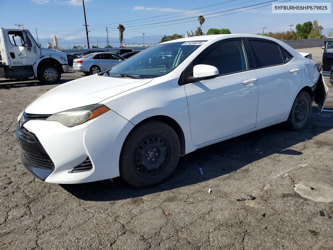 2017 Toyota Corolla Le VIN: 5YFBURHE6HP679825 Lot: 61434876