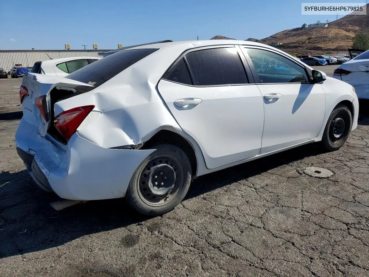 2017 Toyota Corolla Le VIN: 5YFBURHE6HP679825 Lot: 61434876