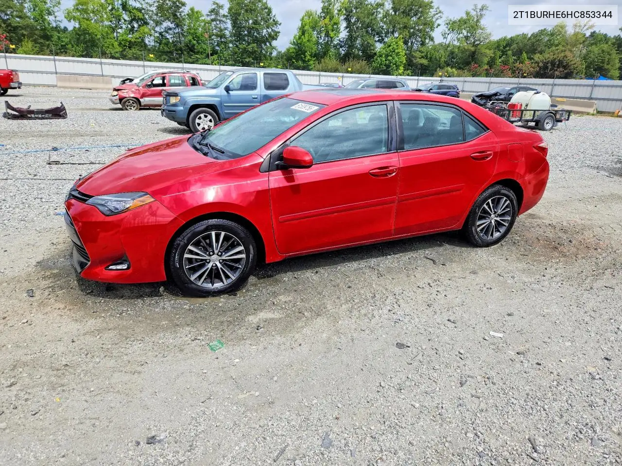 2017 Toyota Corolla Le VIN: 2T1BURHE6HC853344 Lot: 61539756