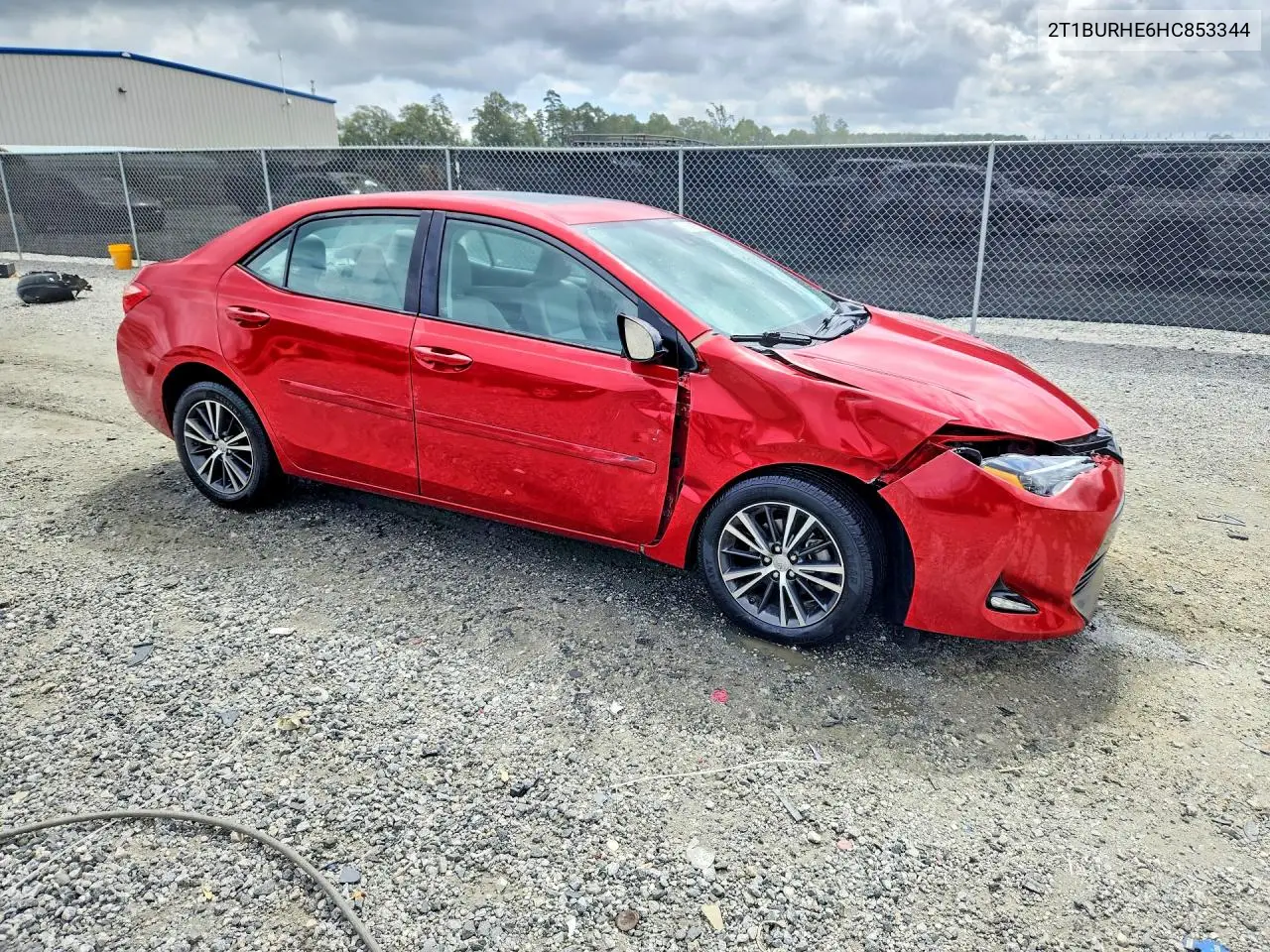 2017 Toyota Corolla Le VIN: 2T1BURHE6HC853344 Lot: 61539756