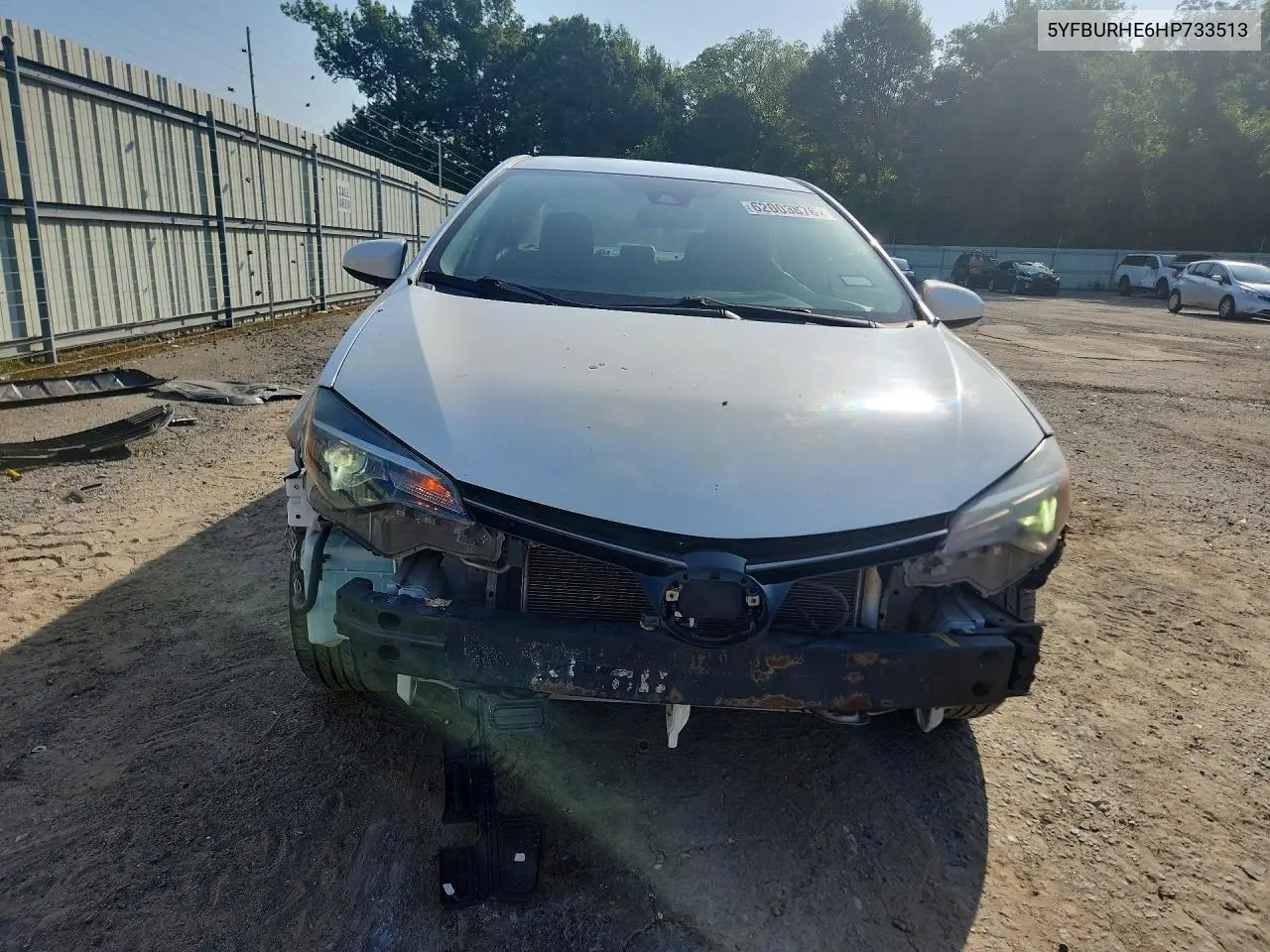 2017 Toyota Corolla Le VIN: 5YFBURHE6HP733513 Lot: 62003876