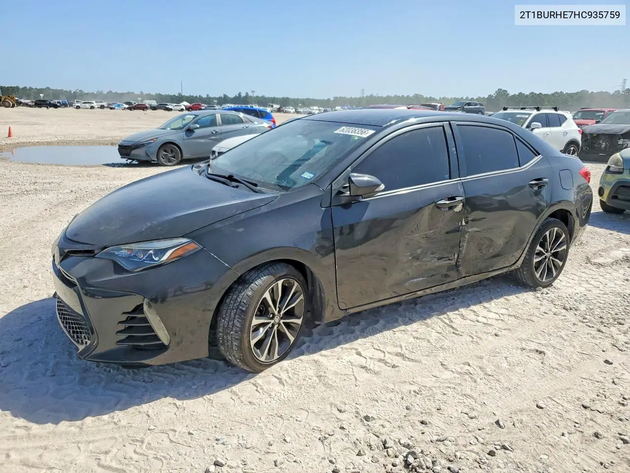 2017 Toyota Corolla Se VIN: 2T1BURHE7HC935759 Lot: 62038356