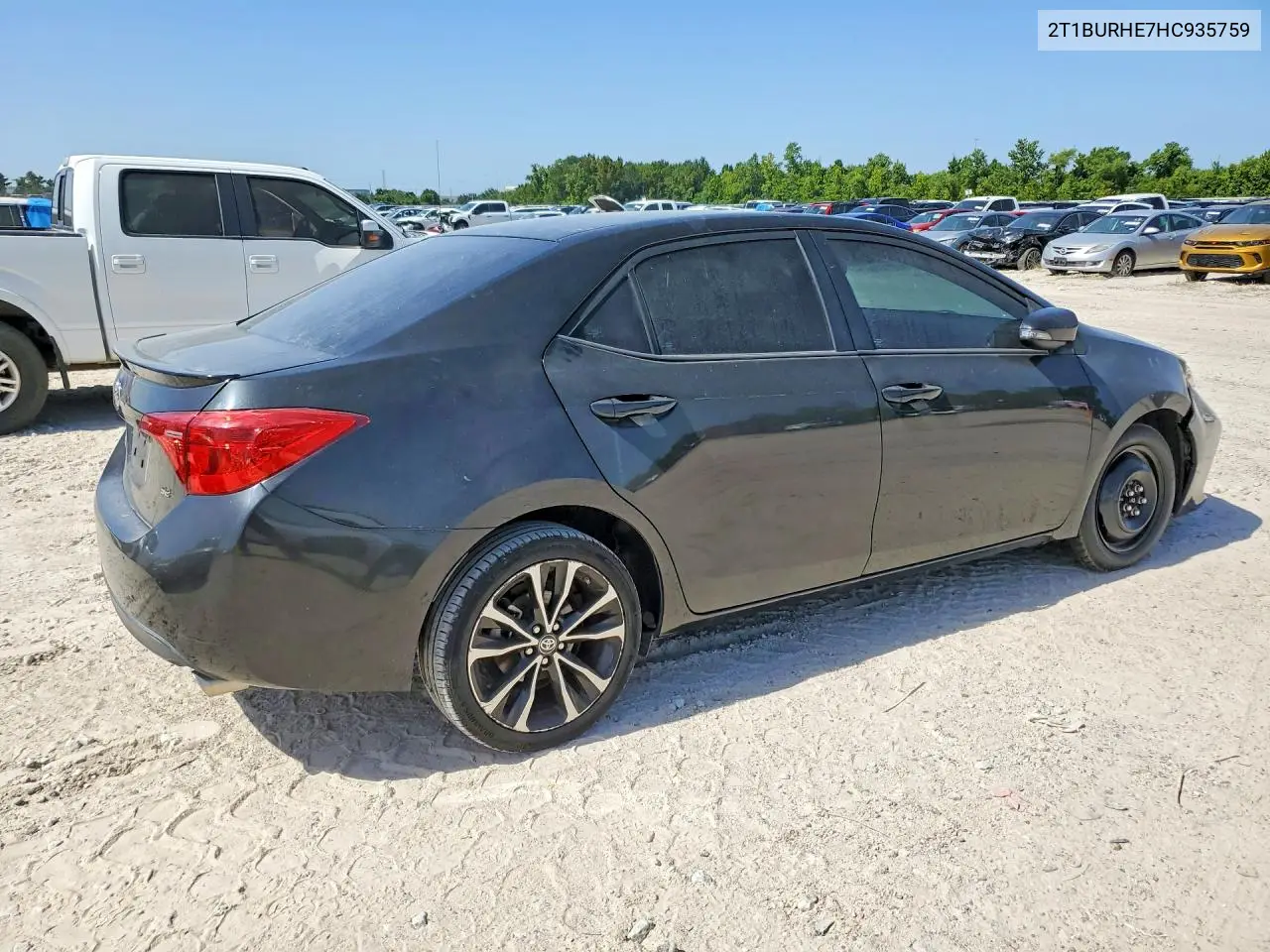 2017 Toyota Corolla Se VIN: 2T1BURHE7HC935759 Lot: 62038356