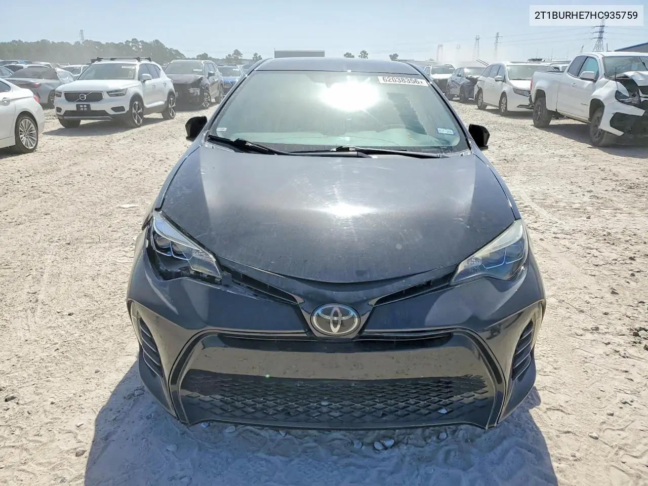 2017 Toyota Corolla Se VIN: 2T1BURHE7HC935759 Lot: 62038356
