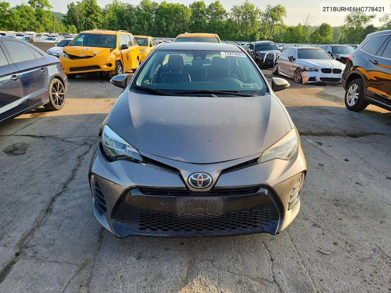 2017 Toyota Corolla L VIN: 2T1BURHE6HC778421 Lot: 77472065