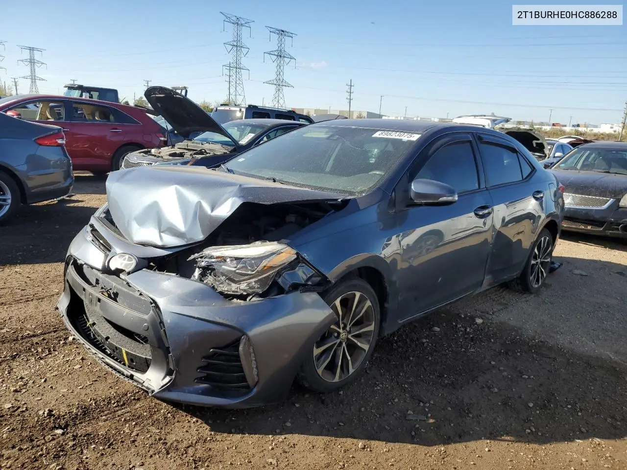 2T1BURHE0HC886288 2017 Toyota Corolla L