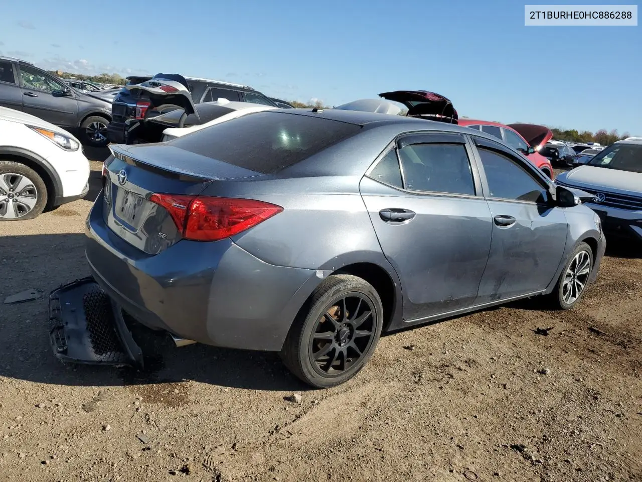 2T1BURHE0HC886288 2017 Toyota Corolla L