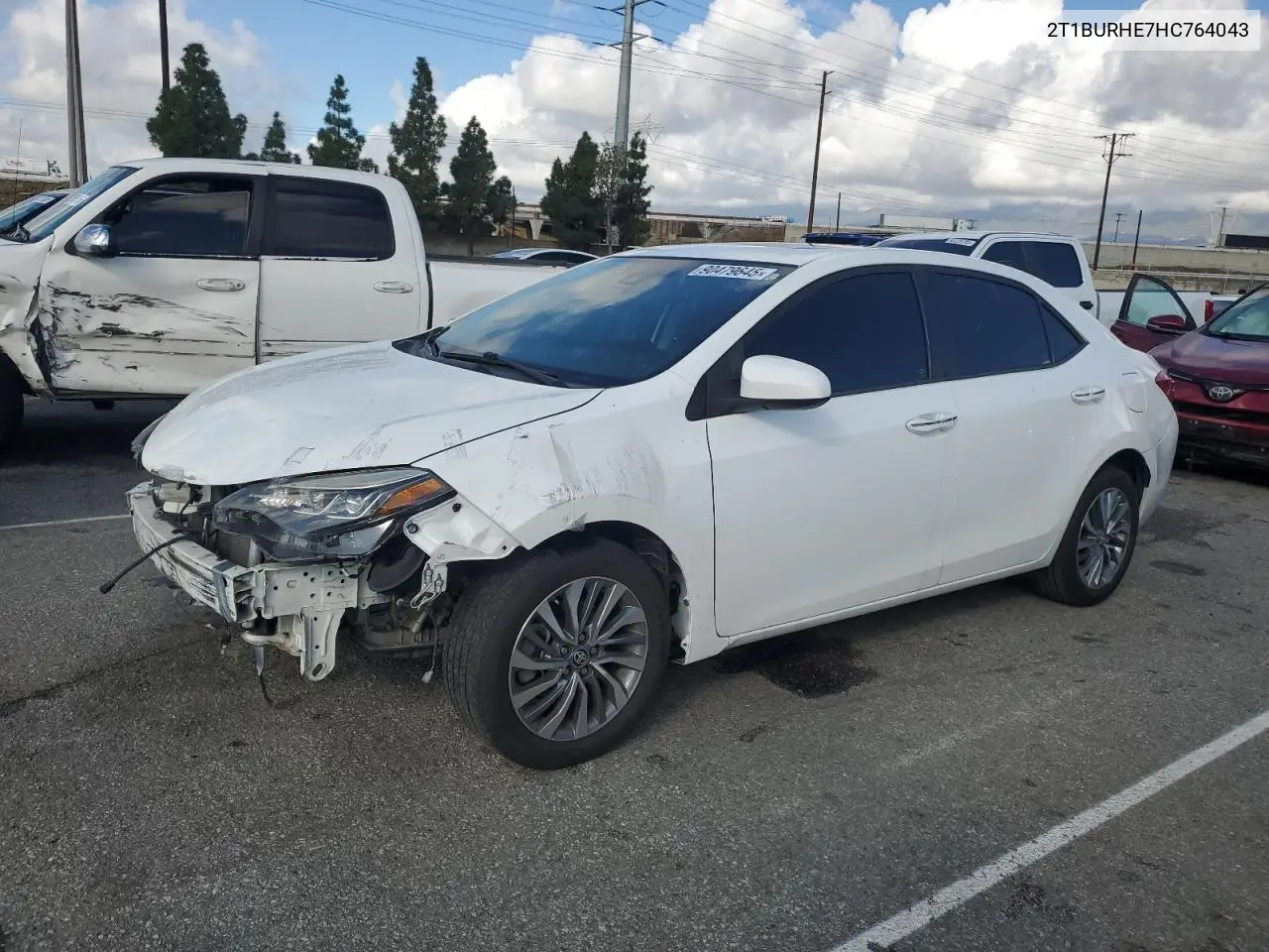 2T1BURHE7HC764043 2017 Toyota Corolla L