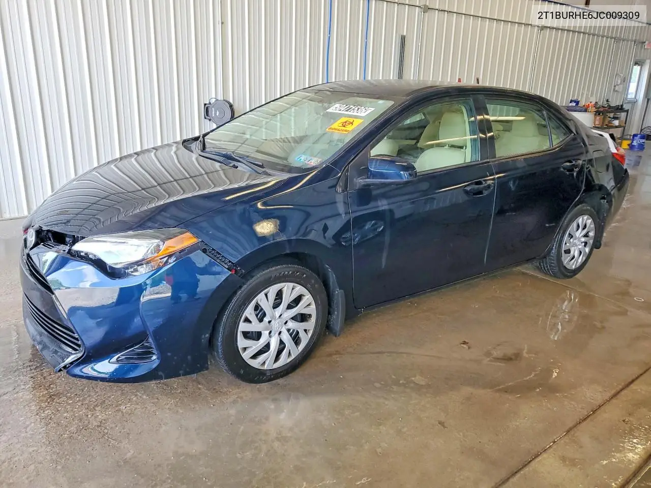 2018 Toyota Corolla Le VIN: 2T1BURHE6JC009309 Lot: 50471536