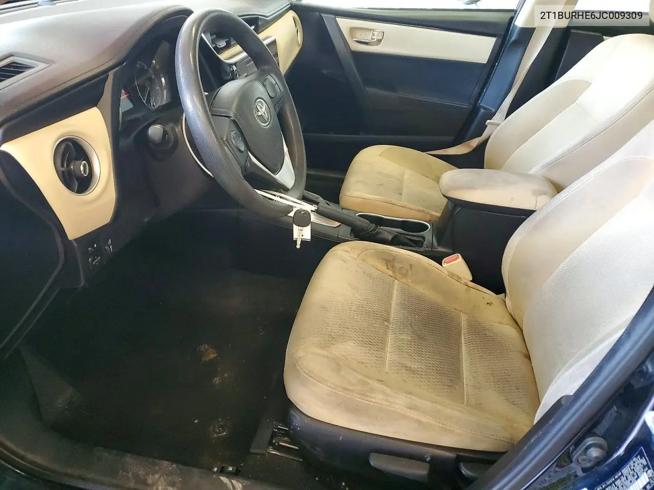2018 Toyota Corolla Le VIN: 2T1BURHE6JC009309 Lot: 50471536