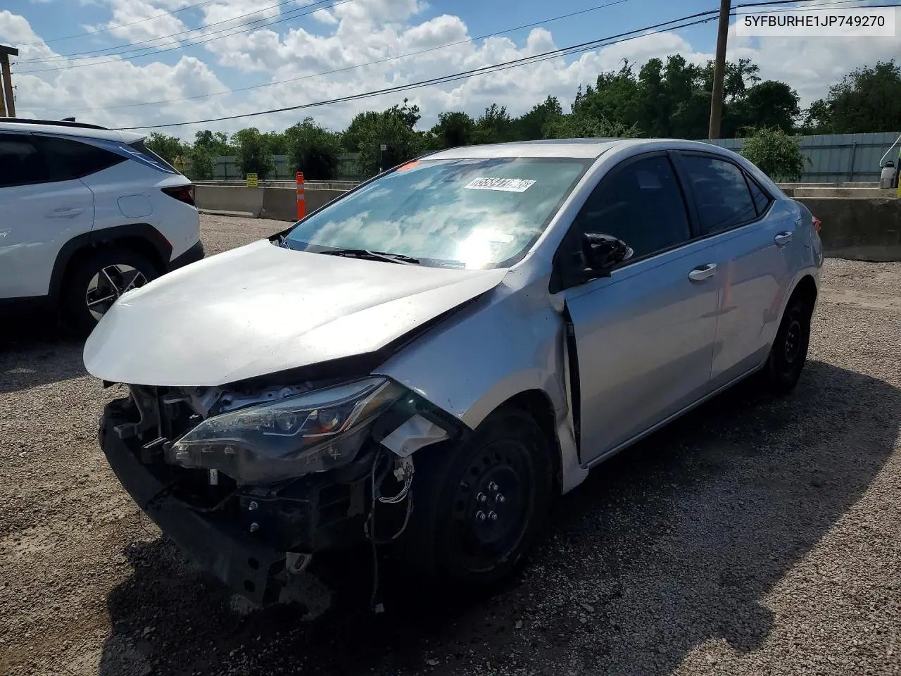 2018 Toyota Corolla Xse VIN: 5YFBURHE1JP749270 Lot: 55847016
