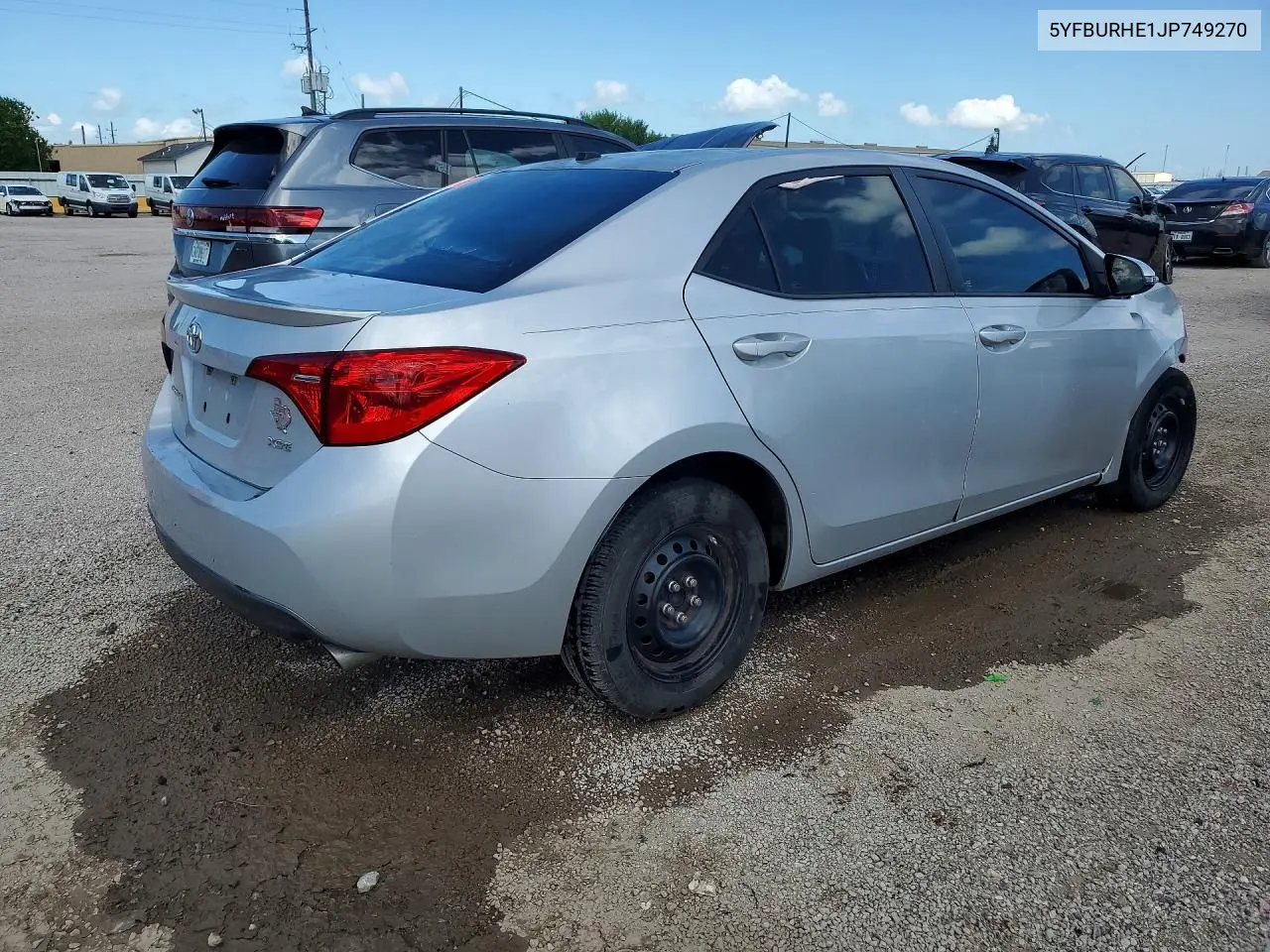 2018 Toyota Corolla Xse VIN: 5YFBURHE1JP749270 Lot: 55847016