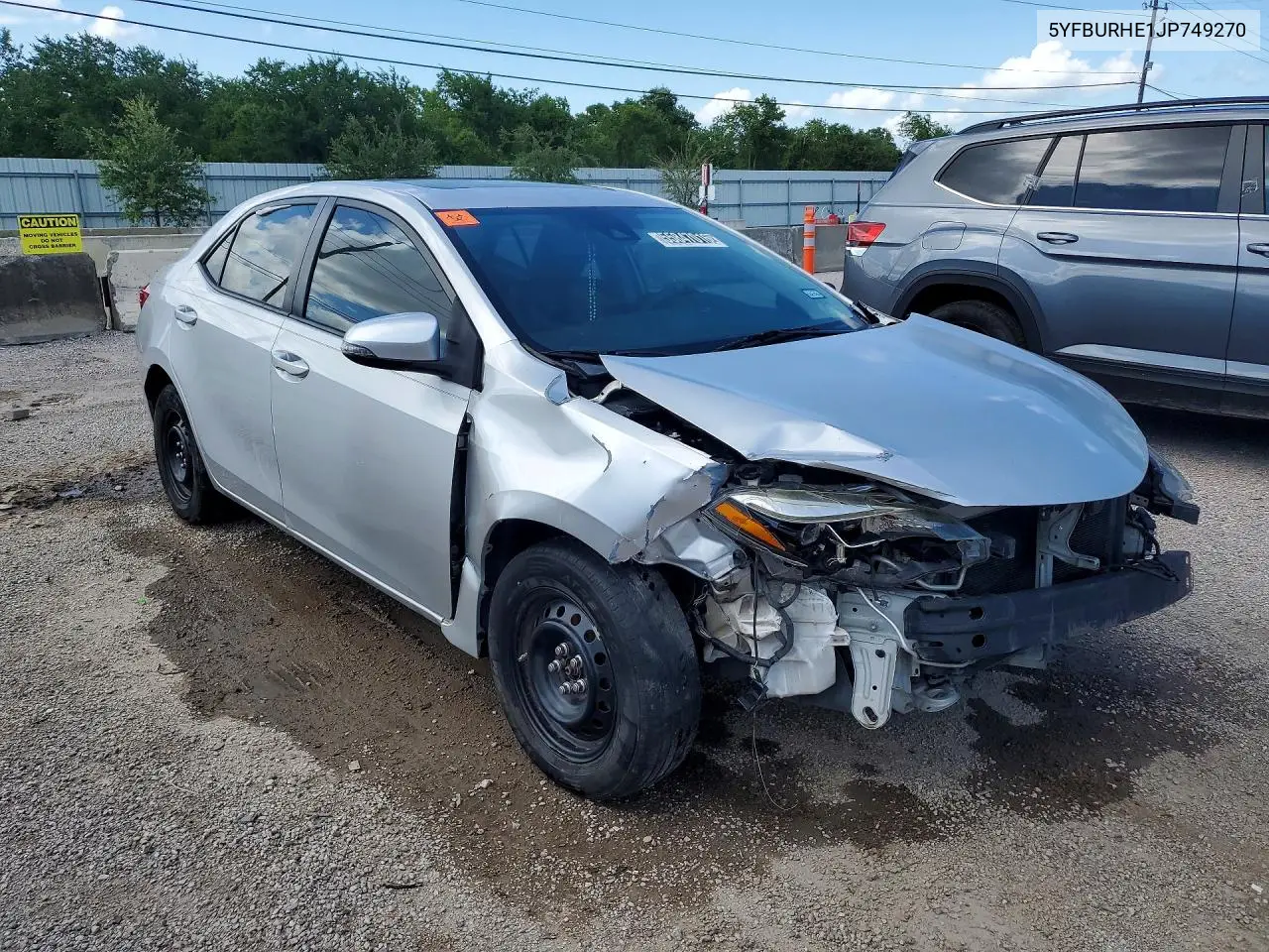 2018 Toyota Corolla Xse VIN: 5YFBURHE1JP749270 Lot: 55847016