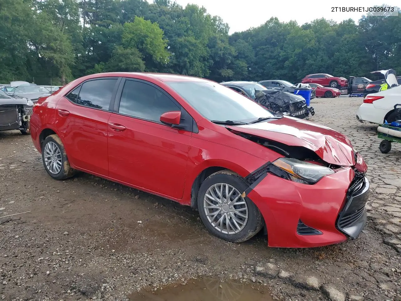 2018 Toyota Corolla Le VIN: 2T1BURHE1JC039673 Lot: 60613126