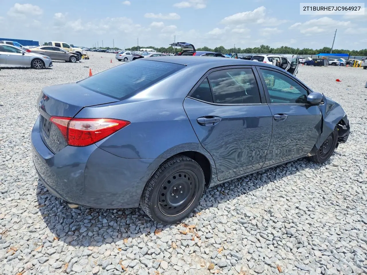 2018 Toyota Corolla Le VIN: 2T1BURHE7JC964927 Lot: 61194396