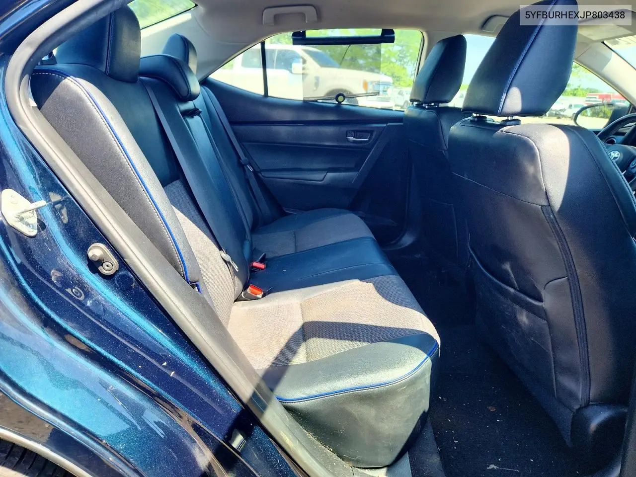 2018 Toyota Corolla Se VIN: 5YFBURHEXJP803438 Lot: 61401726