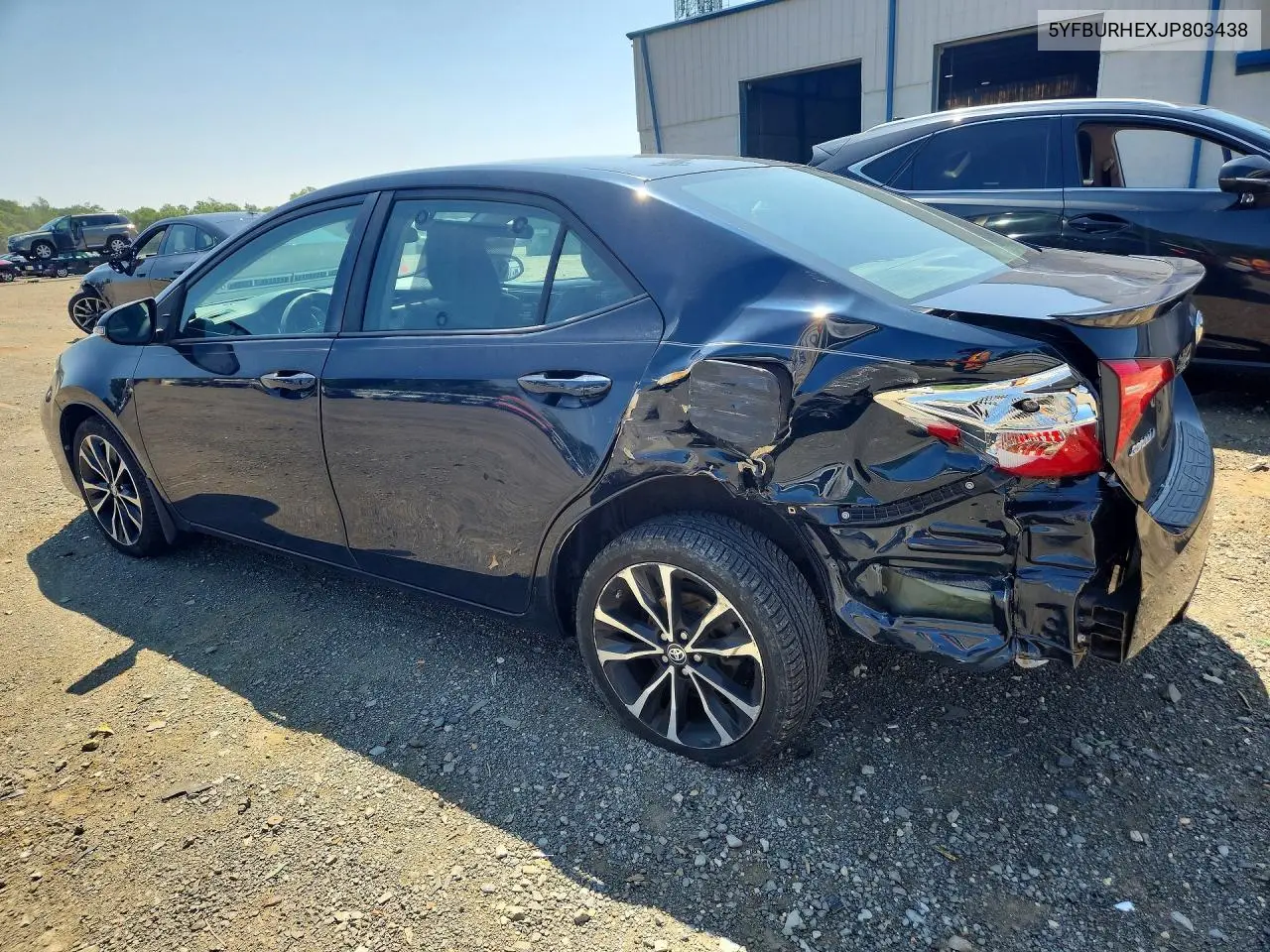 2018 Toyota Corolla Se VIN: 5YFBURHEXJP803438 Lot: 61401726