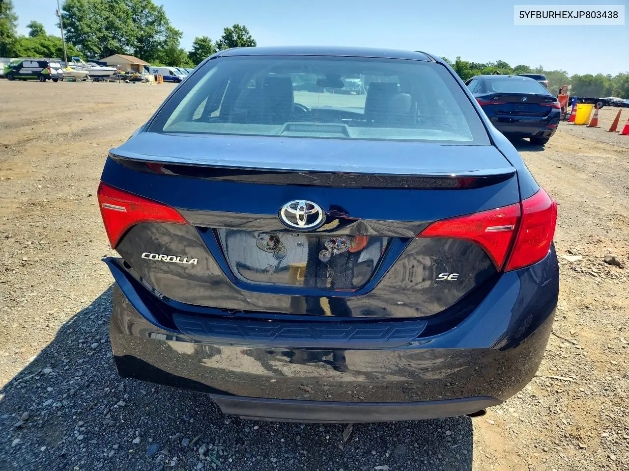 2018 Toyota Corolla Se VIN: 5YFBURHEXJP803438 Lot: 61401726