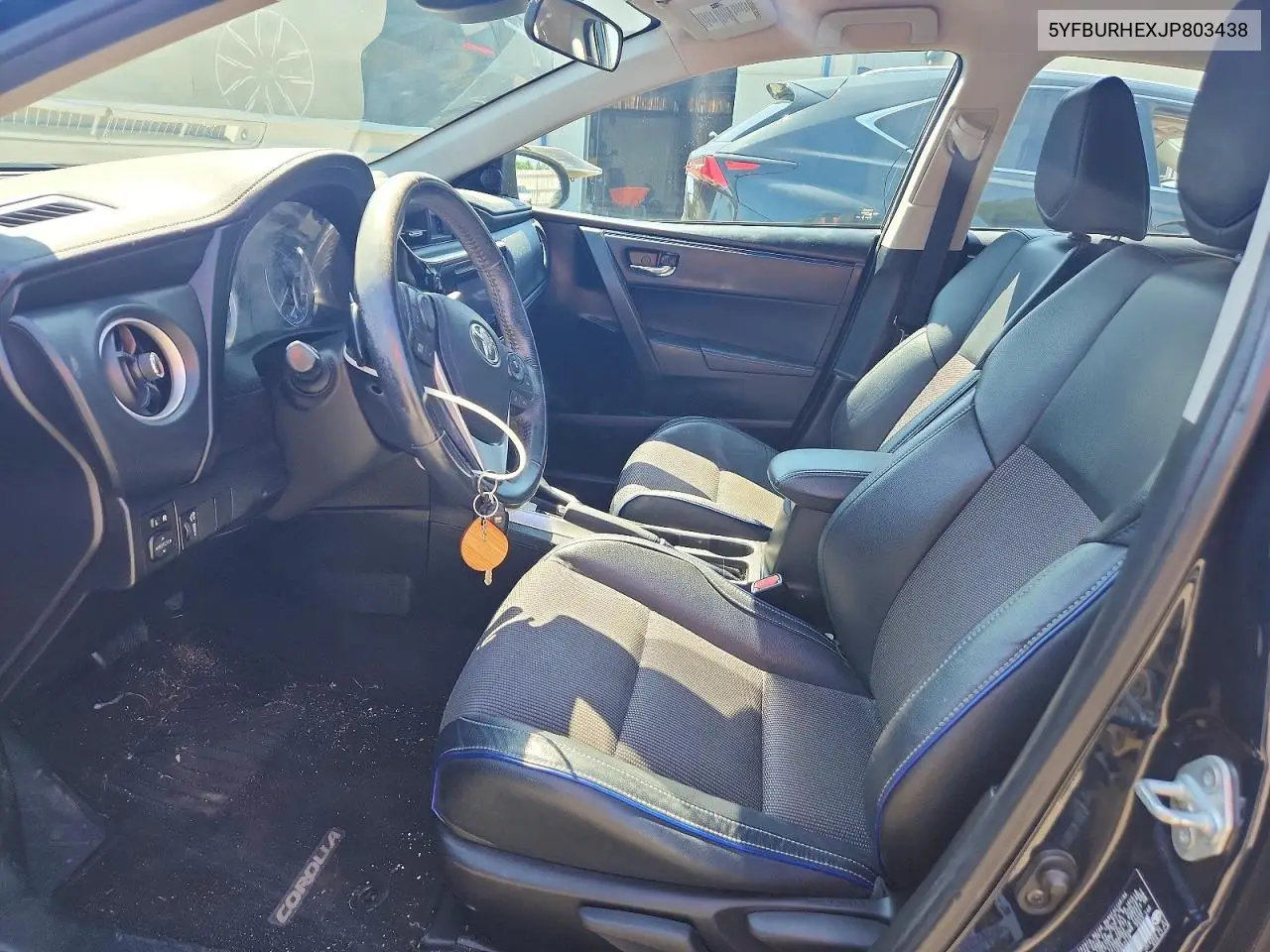 2018 Toyota Corolla Se VIN: 5YFBURHEXJP803438 Lot: 61401726