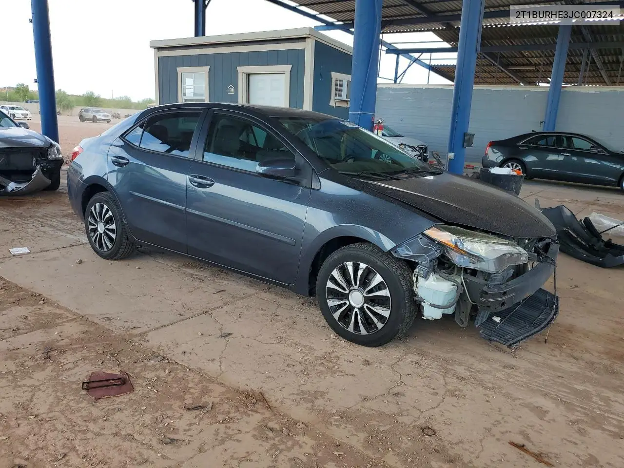 2018 Toyota Corolla Le VIN: 2T1BURHE3JC007324 Lot: 61743906