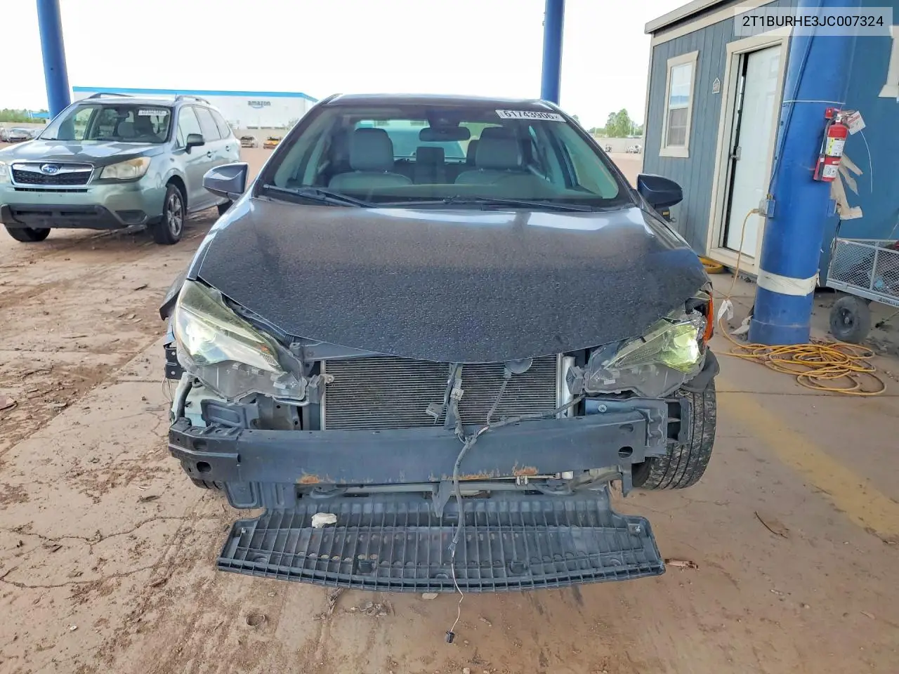 2018 Toyota Corolla Le VIN: 2T1BURHE3JC007324 Lot: 61743906