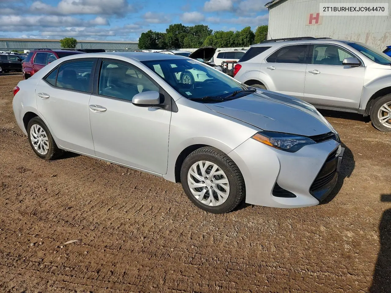 2018 Toyota Corolla Le VIN: 2T1BURHEXJC964470 Lot: 61977086