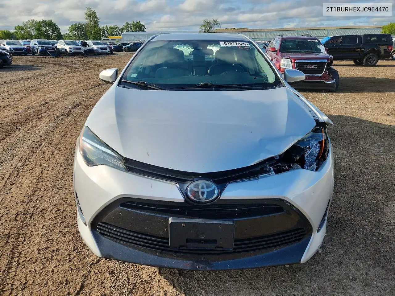 2018 Toyota Corolla Le VIN: 2T1BURHEXJC964470 Lot: 61977086