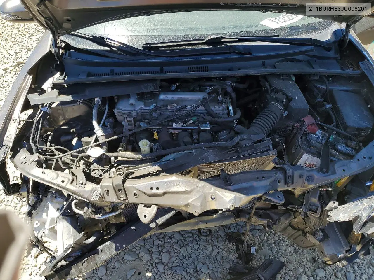2018 Toyota Corolla Se VIN: 2T1BURHE3JC008201 Lot: 61982856