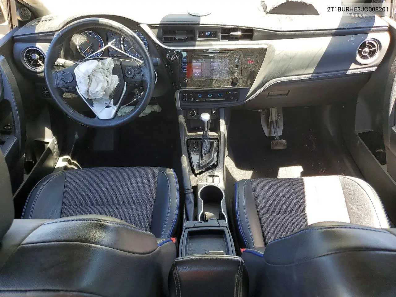 2018 Toyota Corolla Se VIN: 2T1BURHE3JC008201 Lot: 61982856