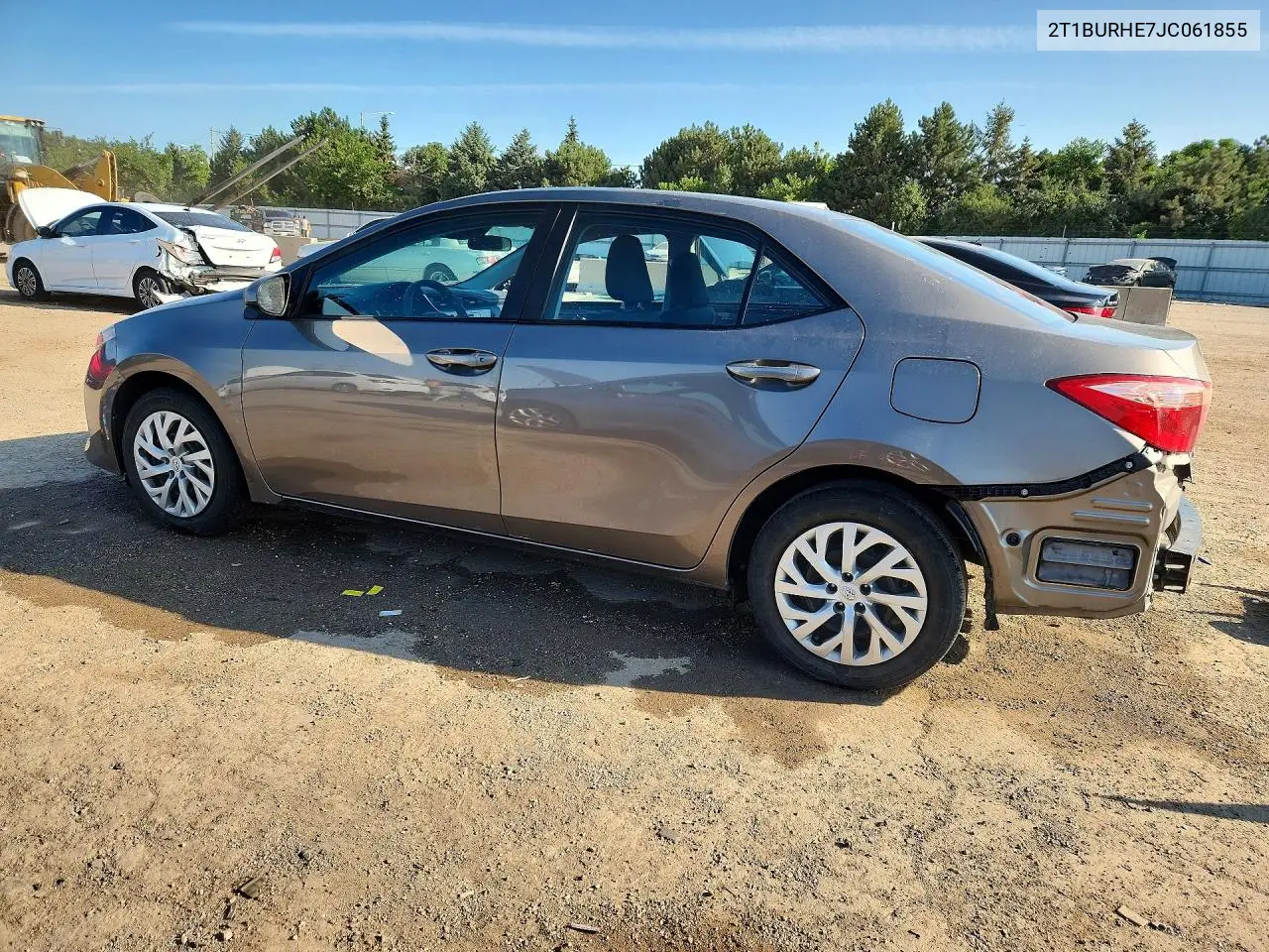 2018 Toyota Corolla Le VIN: 2T1BURHE7JC061855 Lot: 62079936