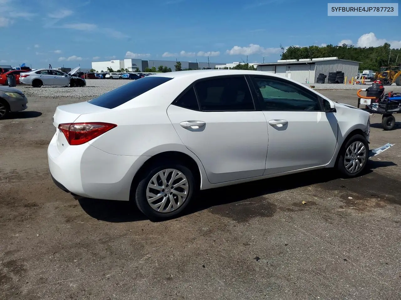 2018 Toyota Corolla Le VIN: 5YFBURHE4JP787723 Lot: 62258286