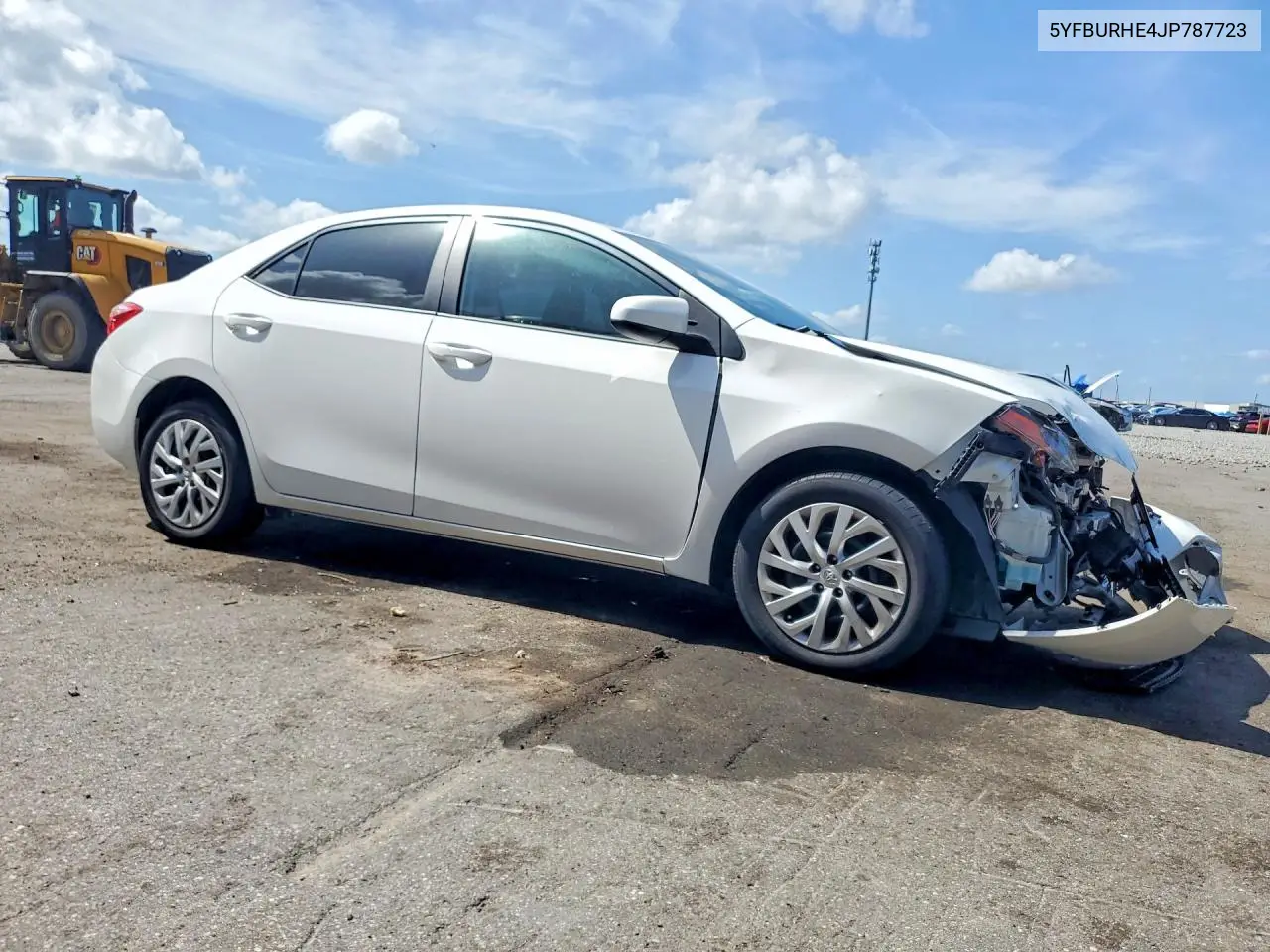 2018 Toyota Corolla Le VIN: 5YFBURHE4JP787723 Lot: 62258286