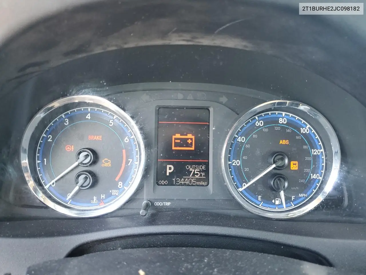 2T1BURHE2JC098182 2018 Toyota Corolla L