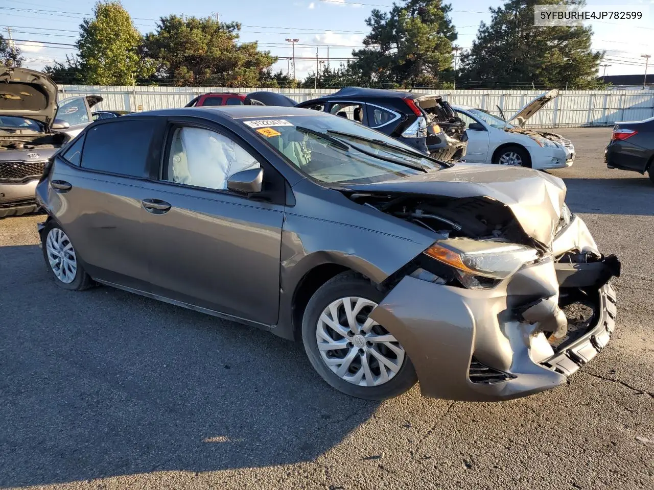 5YFBURHE4JP782599 2018 Toyota Corolla L