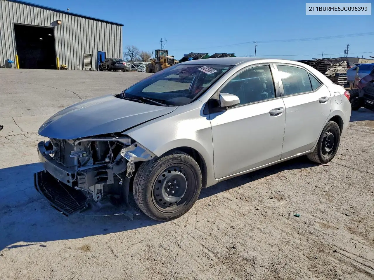 2T1BURHE6JC096399 2018 Toyota Corolla L