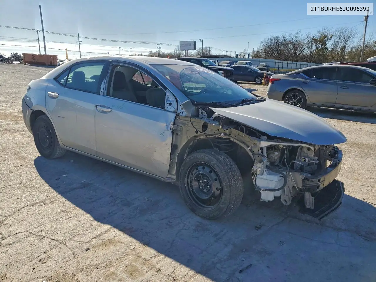 2T1BURHE6JC096399 2018 Toyota Corolla L