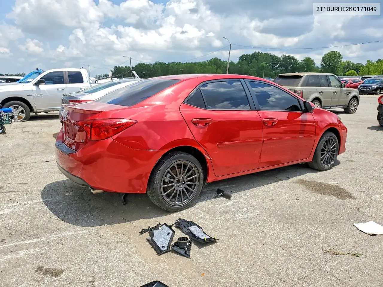 2019 Toyota Corolla Se VIN: 2T1BURHE2KC171049 Lot: 61405666