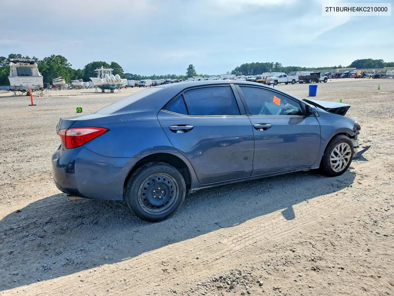 2019 Toyota Corolla Le VIN: 2T1BURHE4KC210000 Lot: 61585556