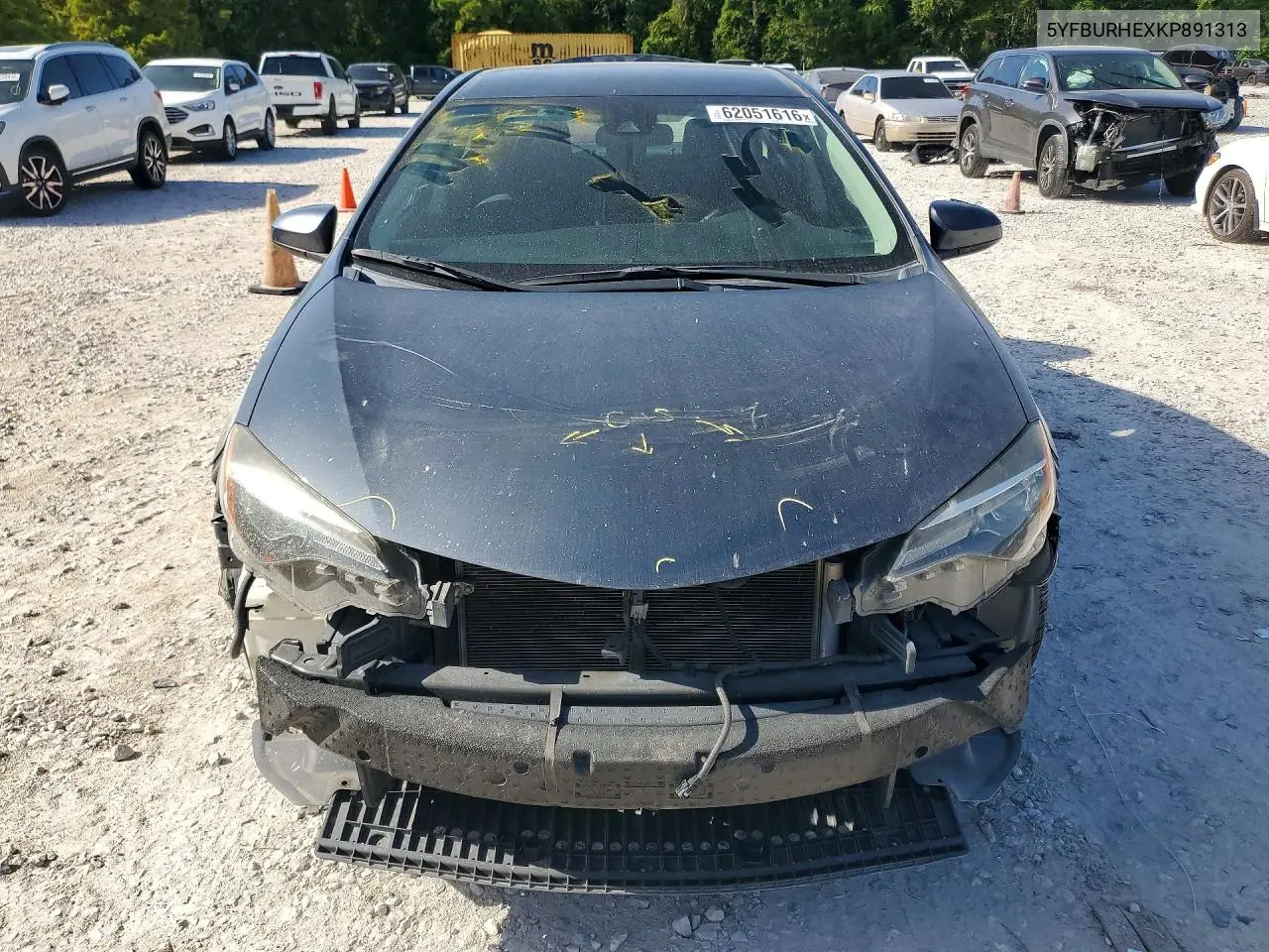 2019 Toyota Corolla Le VIN: 5YFBURHEXKP891313 Lot: 62051616