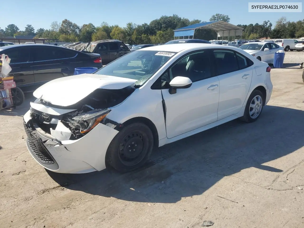 5YFEPRAE2LP074630 2020 Toyota Corolla Le