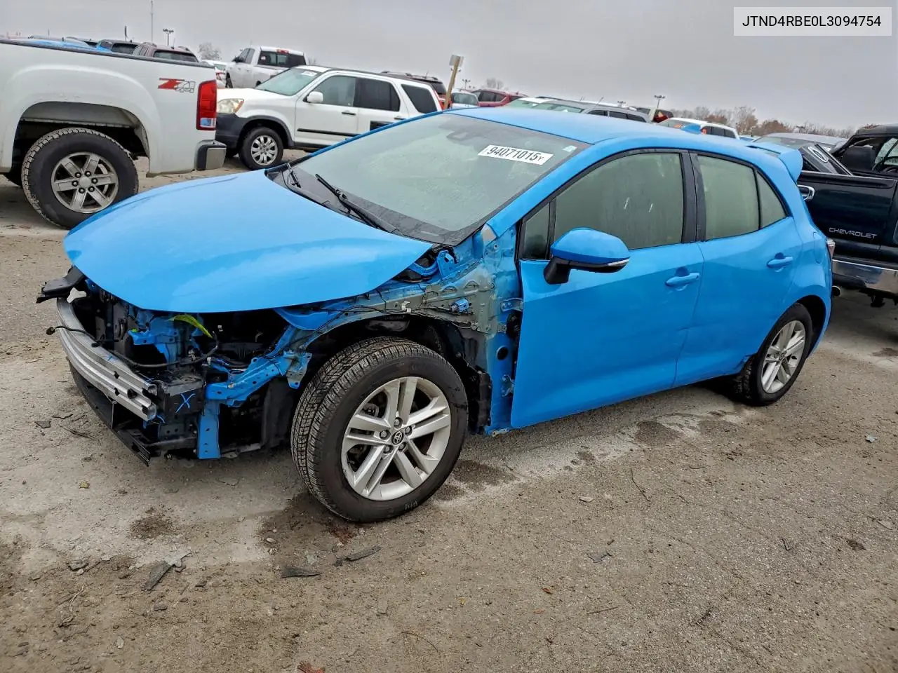 JTND4RBE0L3094754 2020 Toyota Corolla Se