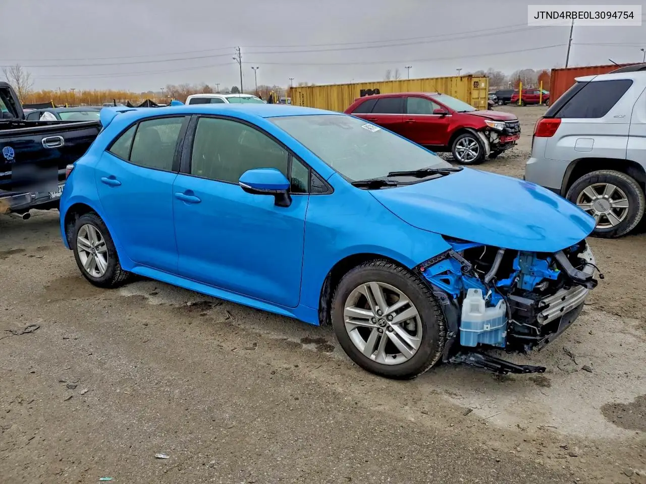 JTND4RBE0L3094754 2020 Toyota Corolla Se