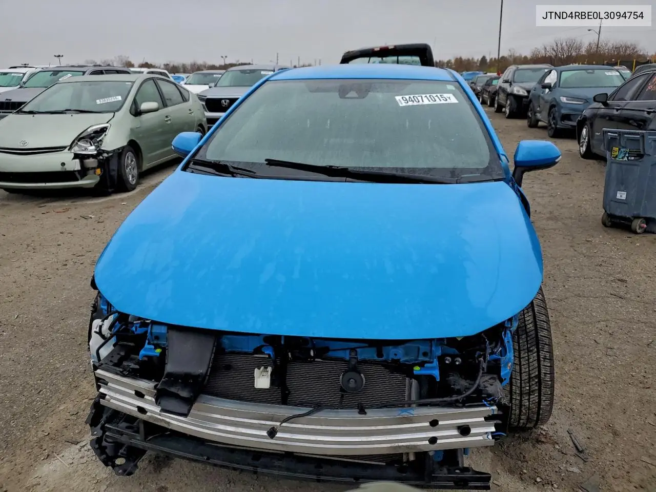 JTND4RBE0L3094754 2020 Toyota Corolla Se