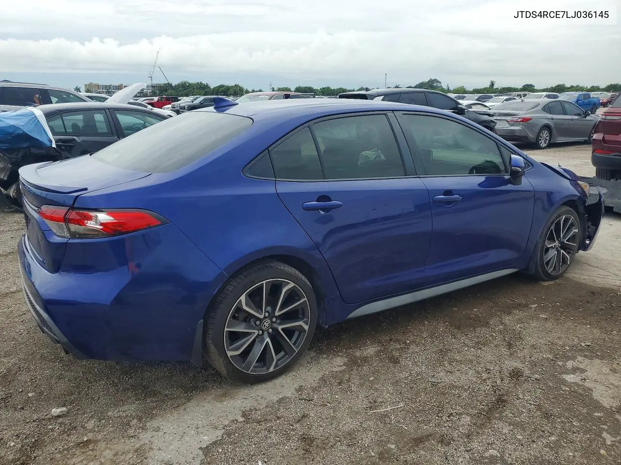 2020 Toyota Corolla Se VIN: JTDS4RCE7LJ036145 Lot: 54897126